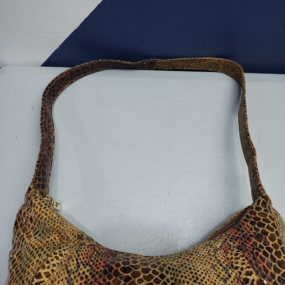 Bags By Pinky Hobo Bag Womens Multi Snakeskin Genuine Leather Shoulder Strap - Picture 6 of 12